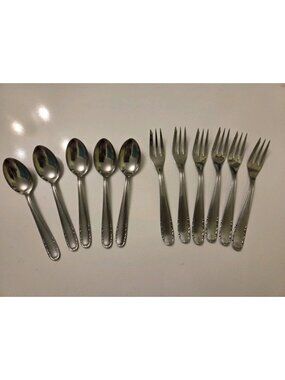 Set Demitasse Spoons & Pastry Forks Wusthof Hallmark Stainless Flatware Germany